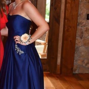 Navy Blue Prom Dress